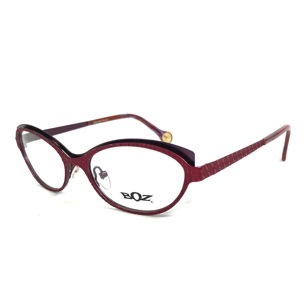 BOZ Eyeglasses Frames VISTA 3070 Red Purple Cat Eye Full Rim 52-17-140